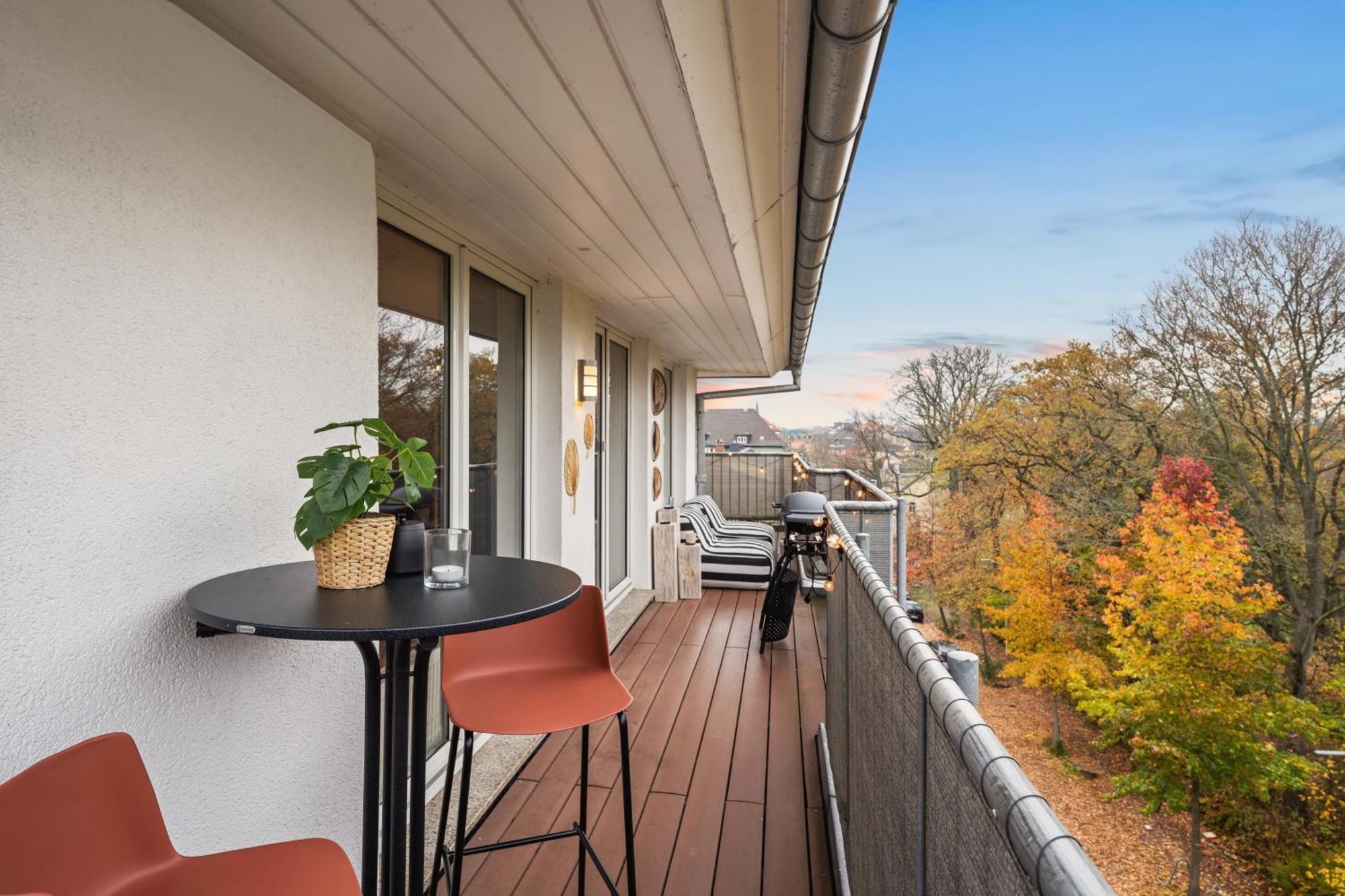 Edler Wohnraum Schwanenteich-Penthouse Mit Garage, Grill, Kaffeevollautomat, Klima, Lift & Terrasse Appartement Zwickau Buitenkant foto